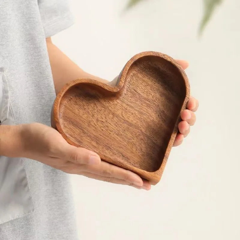 Wooden Heart Dishes