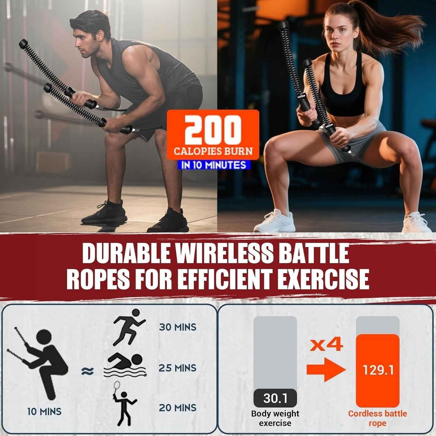 VentoShops™ Ropeless Battle Ropes