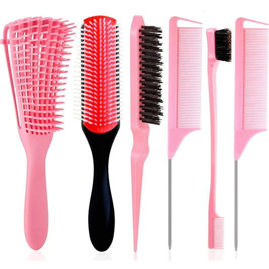 5 Pcs Detangling Brush Set